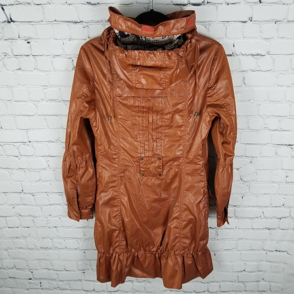 SNOW BEAUTY | zip ruffle ruched spring/fall jacket - Picture 8 of 12